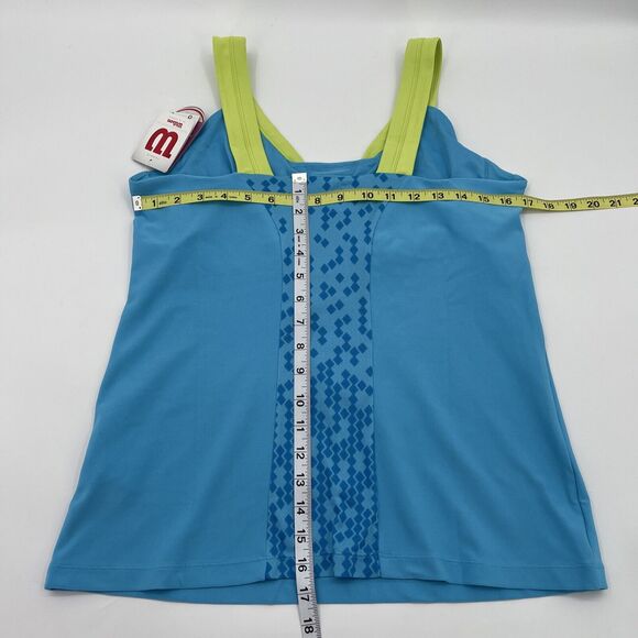 Wilson Tank Top Womens XL Built In Bra V Neck Blue - Picture 6 of 6